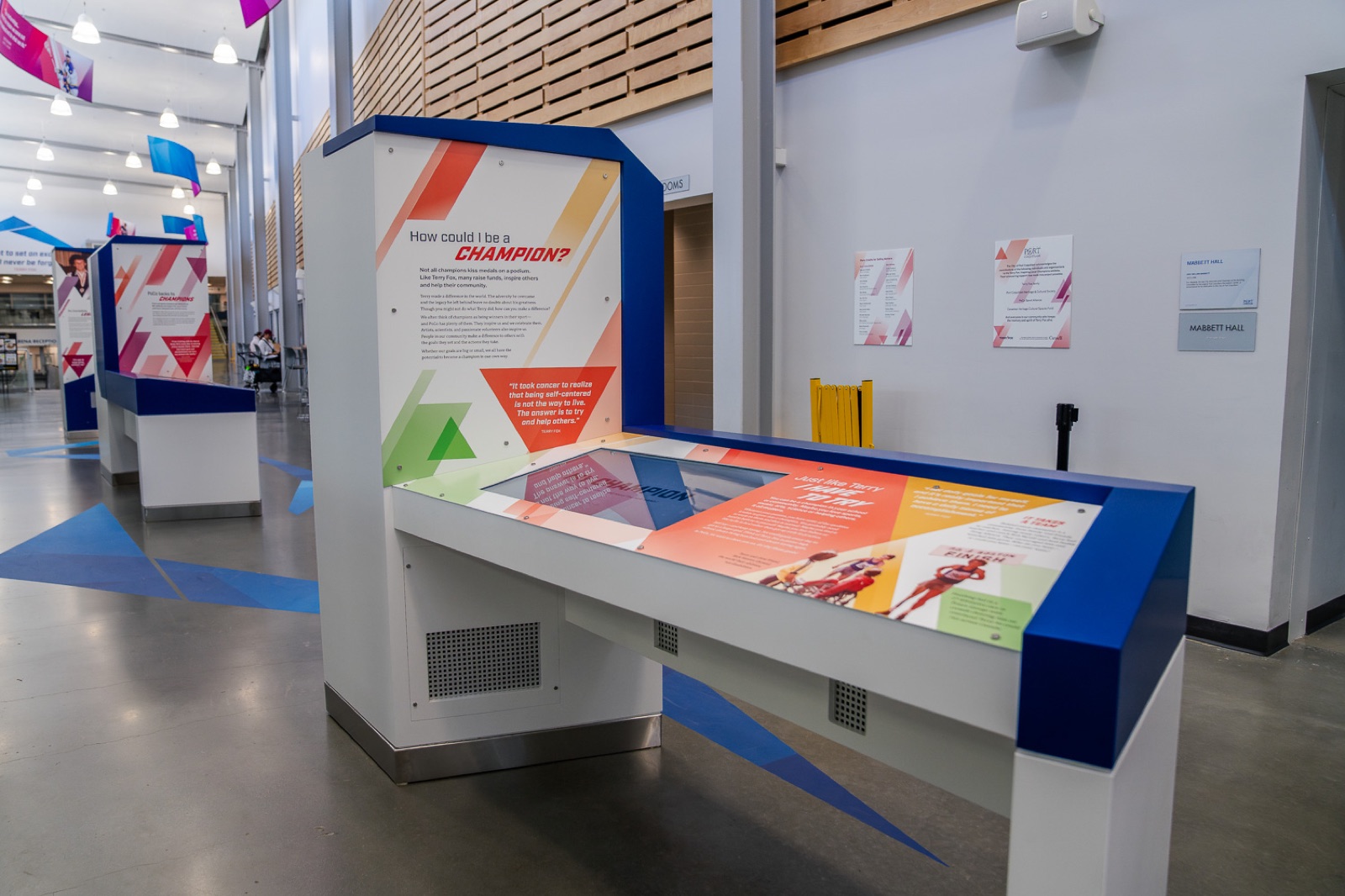 Gallery shot of the ILC exhibit space